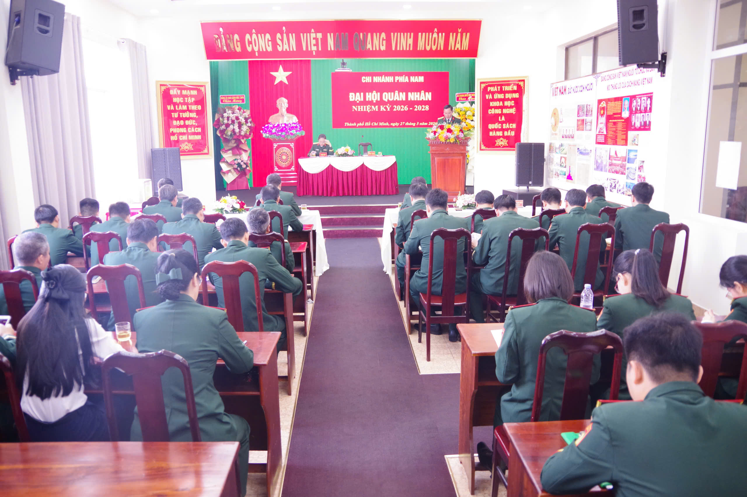 Chi nhánh Phía Nam tổ chức thành công Đại hội Quân nhân nhiệm kỳ 2026 - 2028