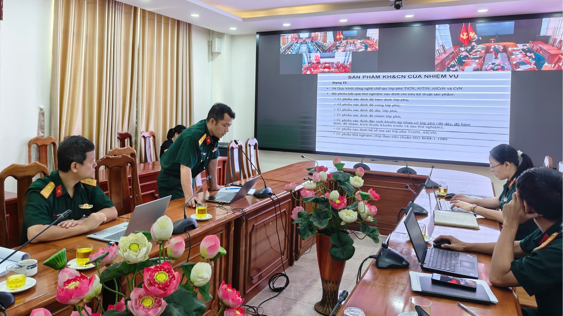 Nghiệm thu đề tài về nghiên cứu bảo vệ chống ăn mòn và nâng cao độ bền nhiệt đới cho các chi tiết từ hợp kim kết cấu bằng phương pháp phủ ion-plasma