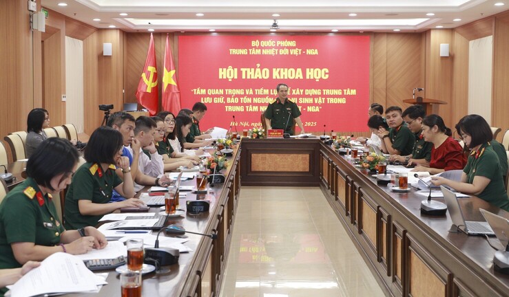 Hội thảo “Tầm quan trọng và tiềm lực để xây dựng Trung tâm lưu giữ, bảo tồn nguồn gen vi sinh vật trong Trung tâm Nhiệt đới Việt - Nga”