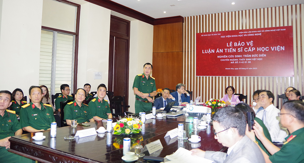 Hội đồng đánh giá luận án Tiến sĩ cấp Học viện cho nghiên cứu sinh Trần Đức Diễn