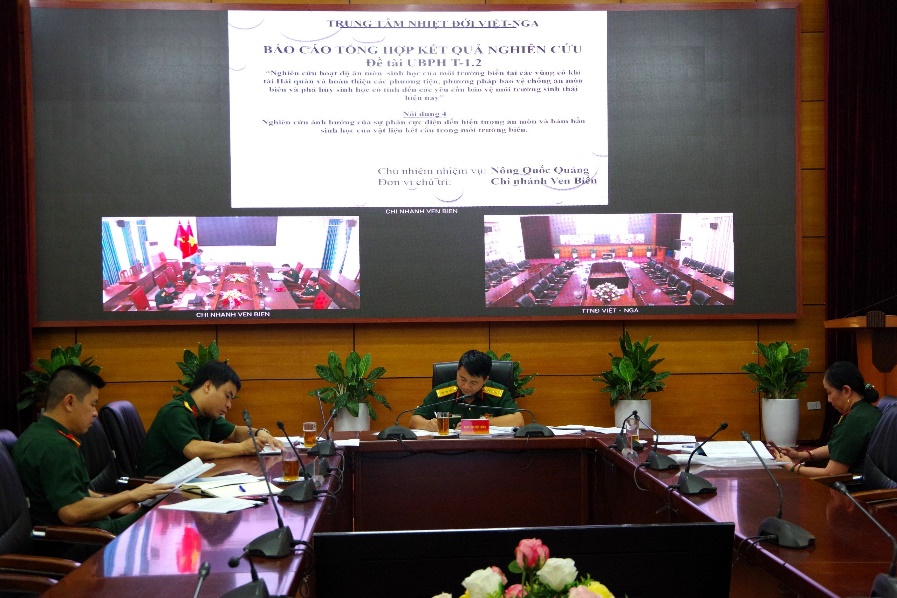 Nghiệm thu nhiệm vụ nghiên cứu về ảnh hưởng của sự phân cực điện đến hiện tượng ăn mòn và bám bẩn sinh học của vật liệu kết cấu trong môi trường biển