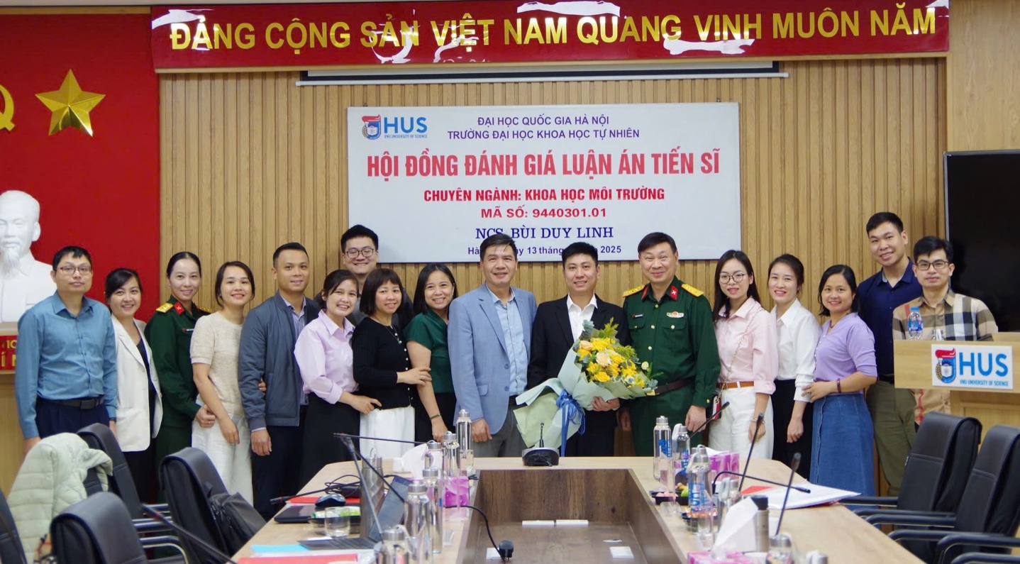 Lễ bảo vệ luận án tiến sĩ của nghiên cứu sinh Bùi Duy Linh