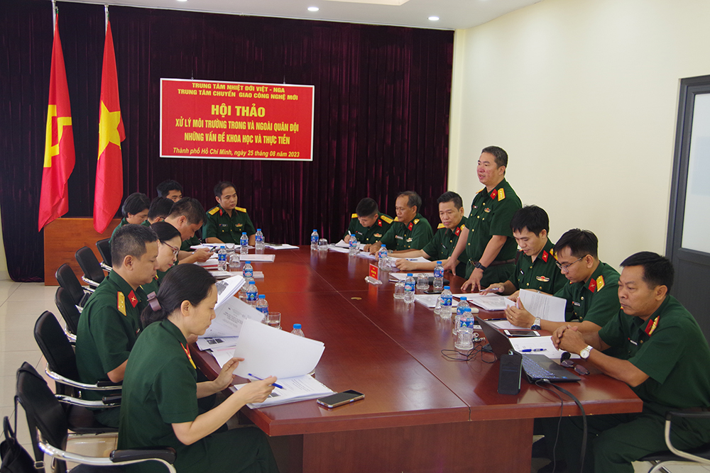 Hội thảo khoa học “Xử lý môi trường trong và ngoài Quân đội - những vấn đề khoa học và thực tiễn”