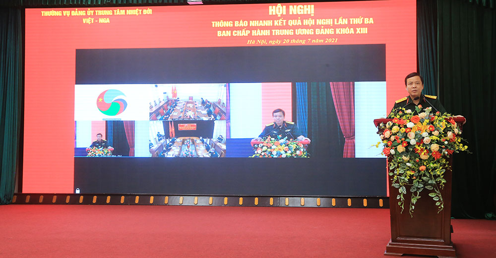 Trung tâm Nhiệt đới Việt – Nga thông báo nhanh kết quả Hội nghị lần thứ ba Ban Chấp hành Trung ương Đảng khóa XIII