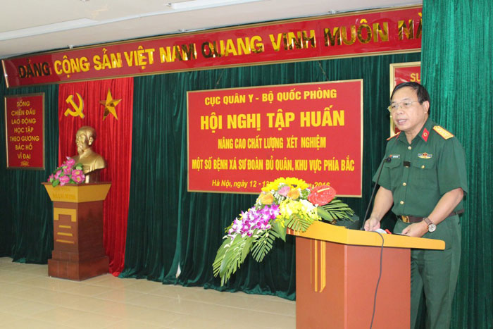 Lớp tập huấn nâng cao chất lượng xét nghiệm của Cục Quân y