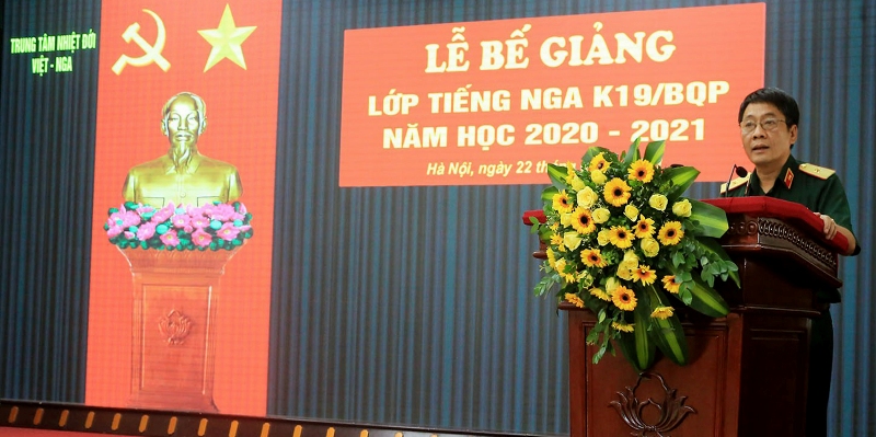 Bế giảng Lớp bồi dưỡng Tiếng Nga khóa 19 – BQP năm học 2020 – 2021