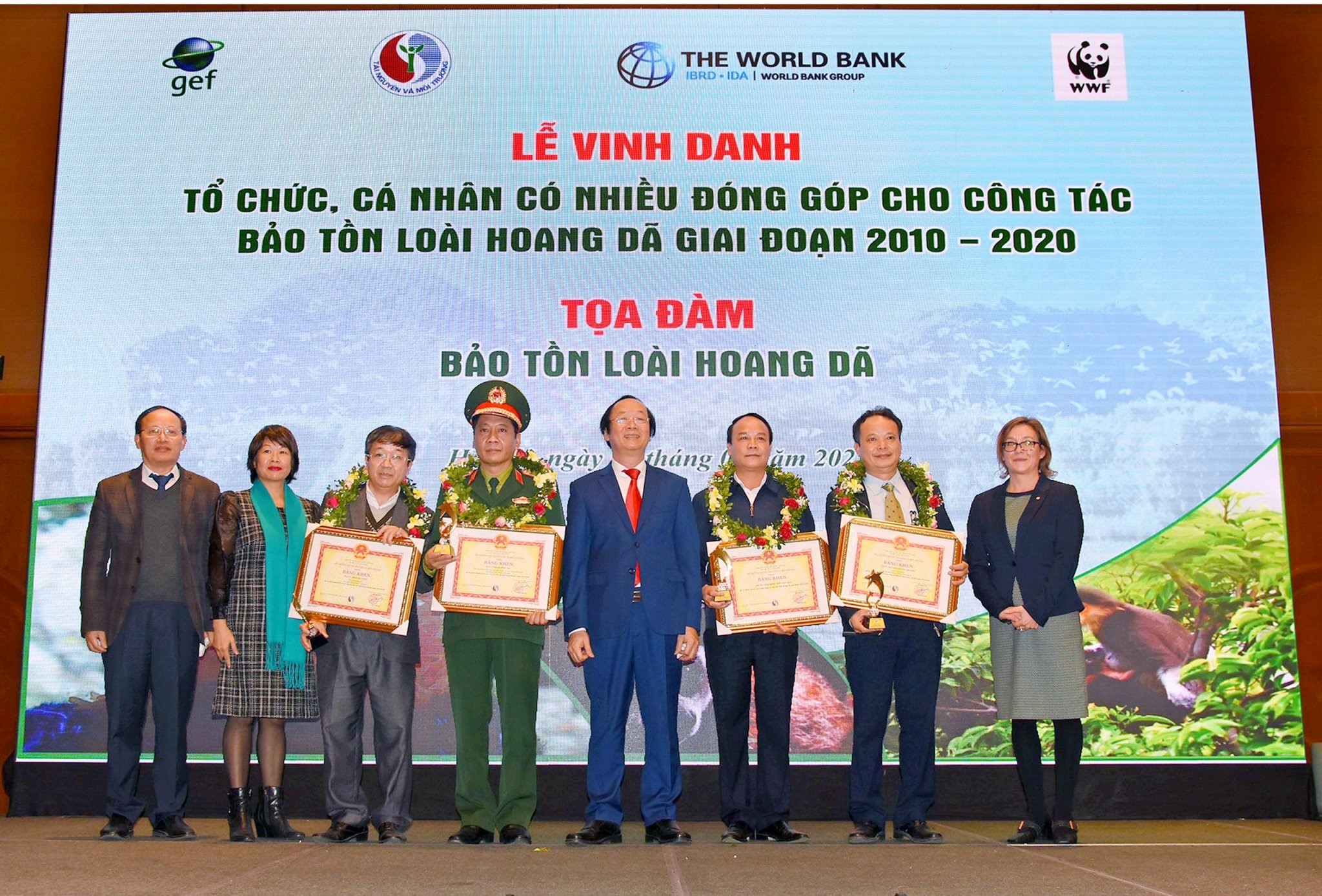 Trung tâm Nhiệt đới Việt - Nga được vinh danh vì có nhiều đóng góp cho công tác bảo tồn loài hoang dã giai đoạn 2010 - 2020